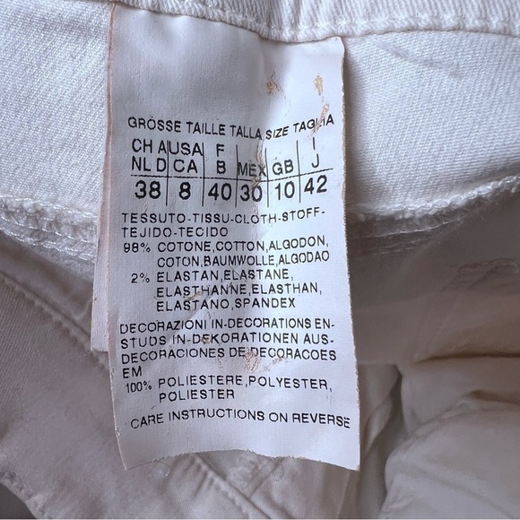 Weekend Max Mara White Pants Size 8 - Picture 8 of 11